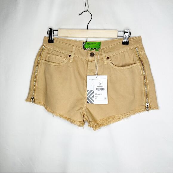 SANDRINE ROSE x Free People Beige Cut Off Shorts NWT in Size 27 - Picture 2 of 6